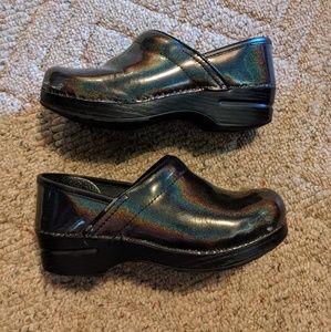 Dansko professional clog black glitter patent sz37